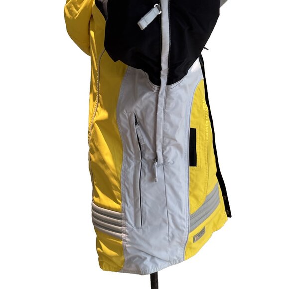 Descente Titan Thermo Ski Pro Jacket Ion Bodies Yellow black white Mens Small - Picture 10 of 16